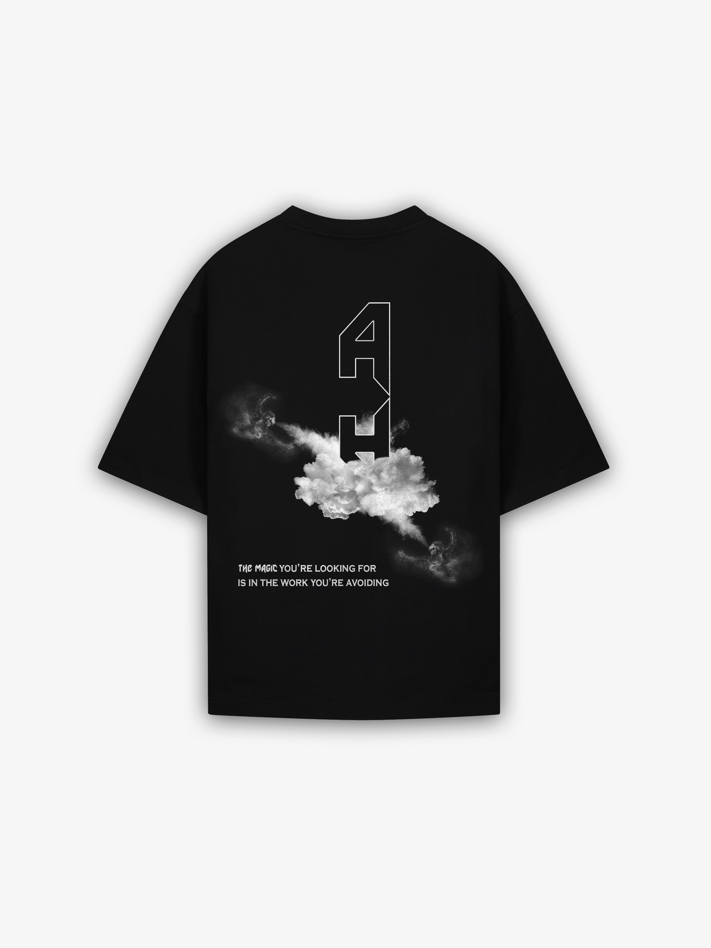 Cloud Oversized T-Shirt Black & White