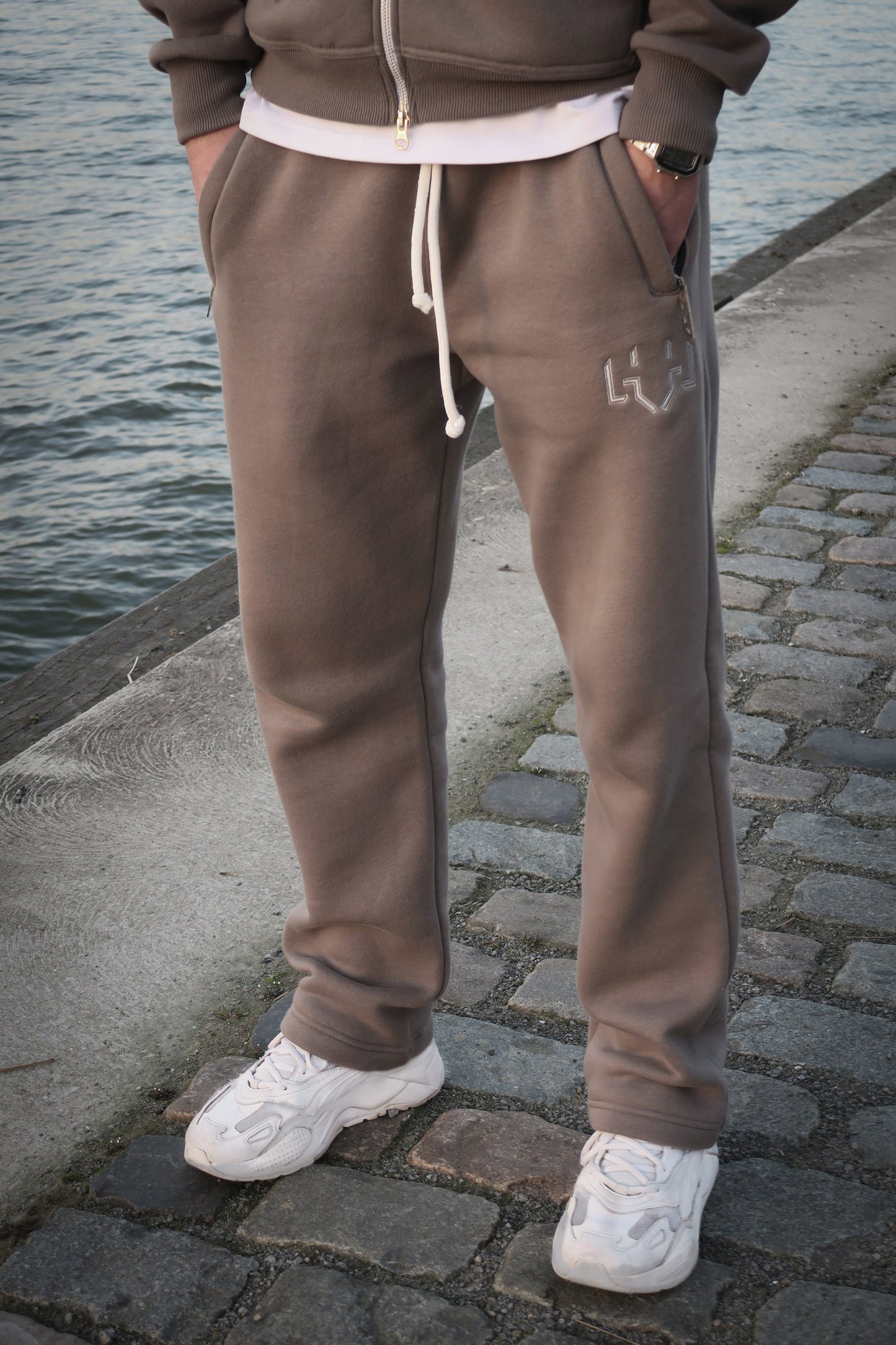Oversized Washed Tracksuit Grey