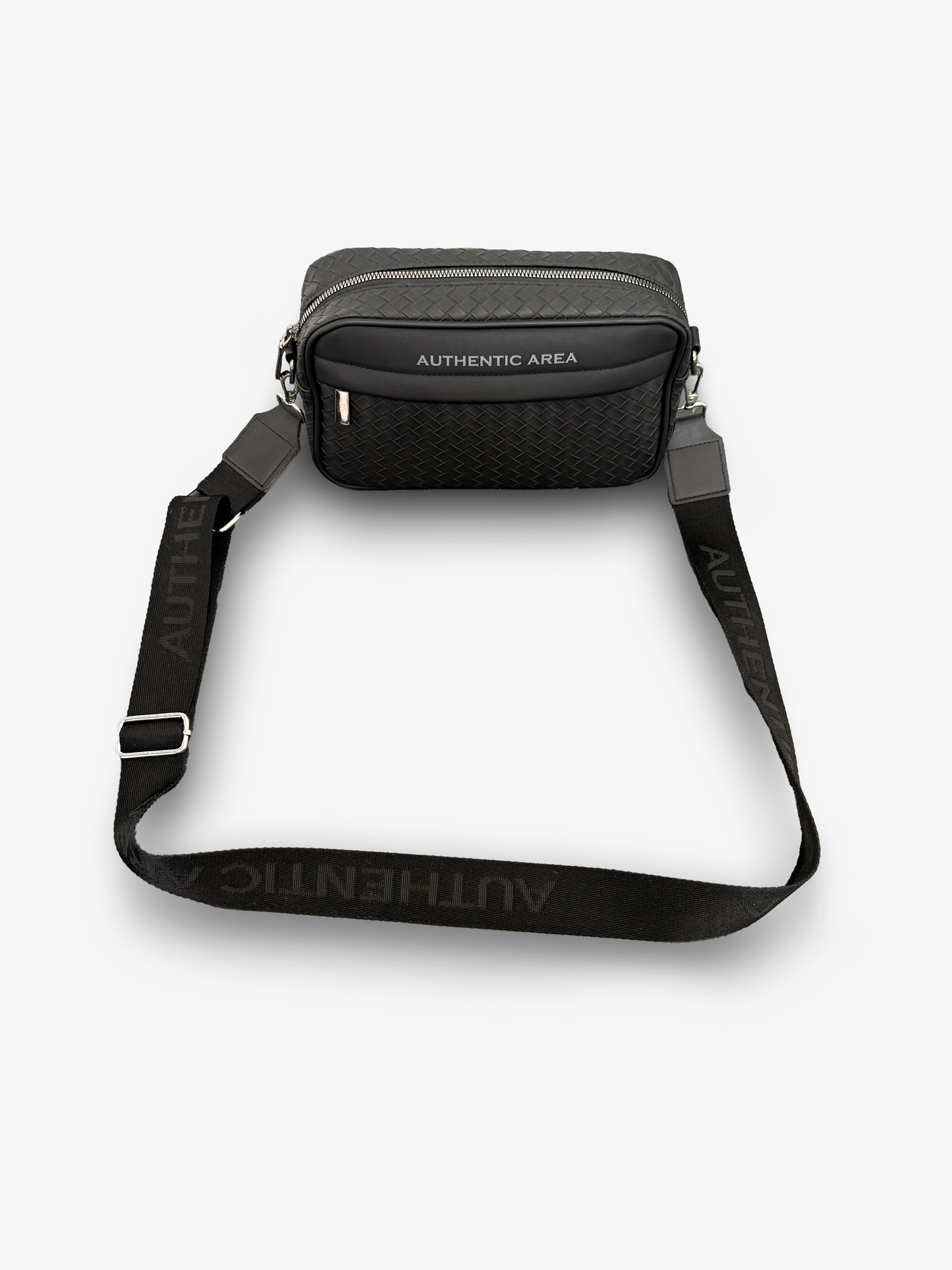 Structured Messenger Bag Black