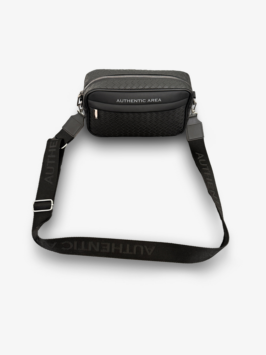 Structured Messenger Bag Black
