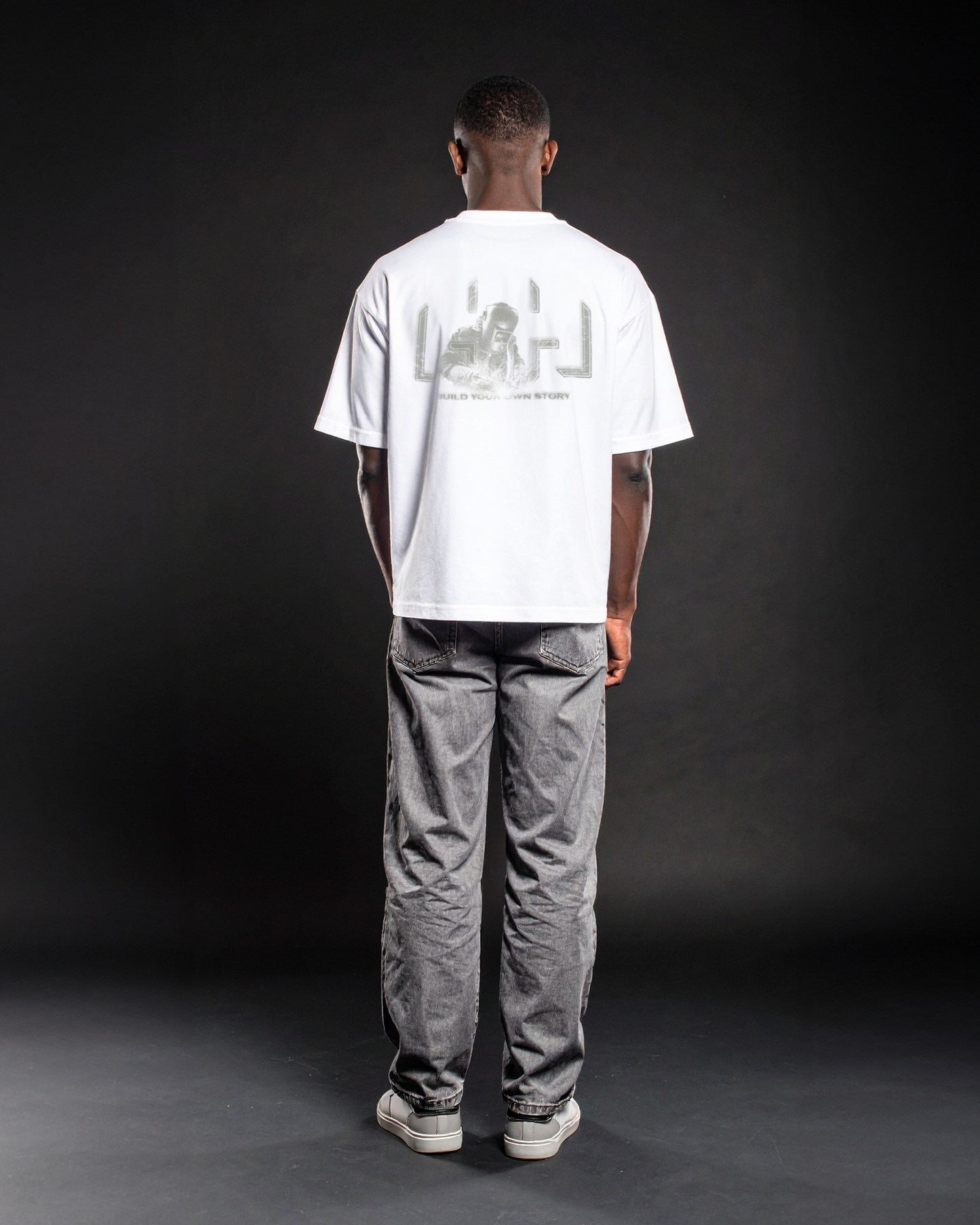 Oversized T-Shirt White & Gey