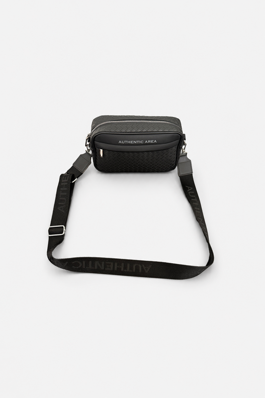 Structured Messenger Bag Black