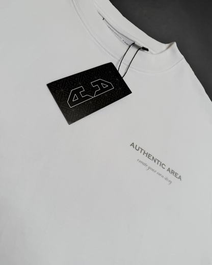 Oversized T-Shirt White & Gey