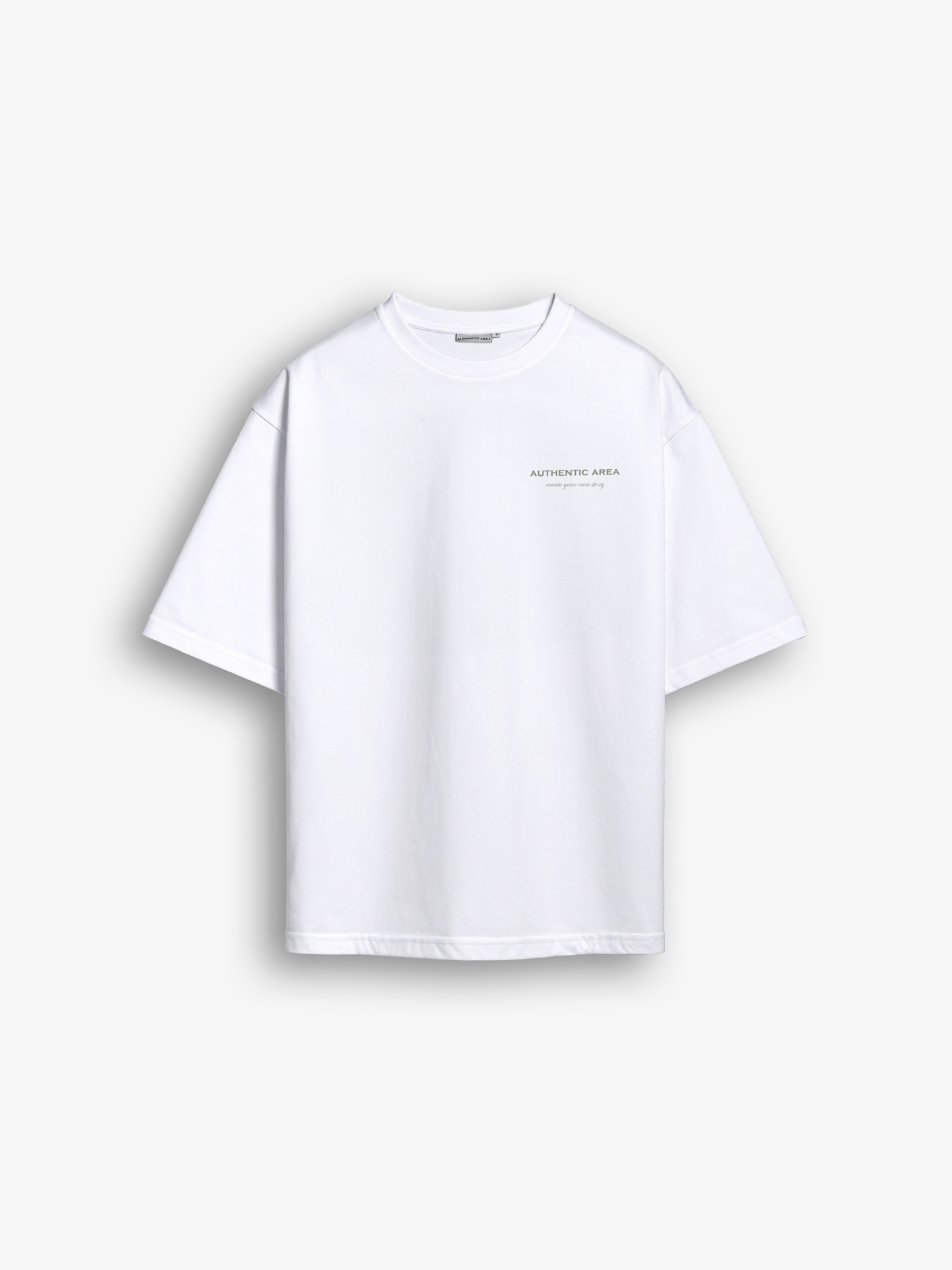 Oversized T-Shirt White & Gey