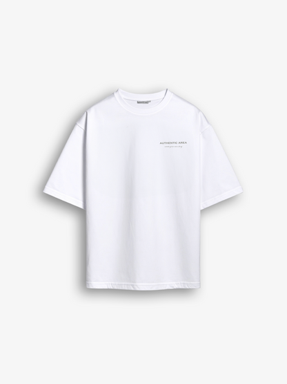 Oversized T-Shirt White & Gey