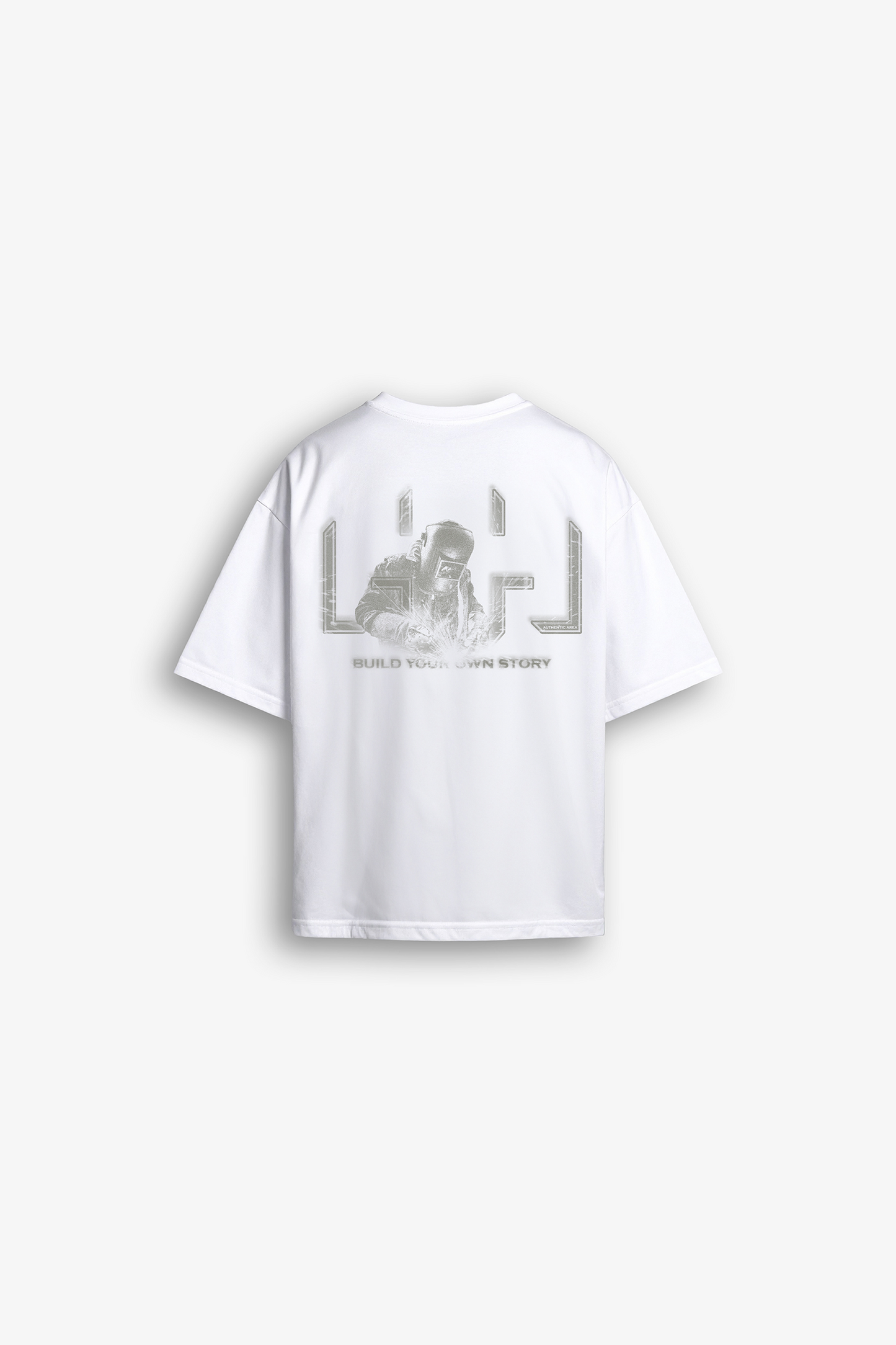 Oversized T-Shirt White & Grey