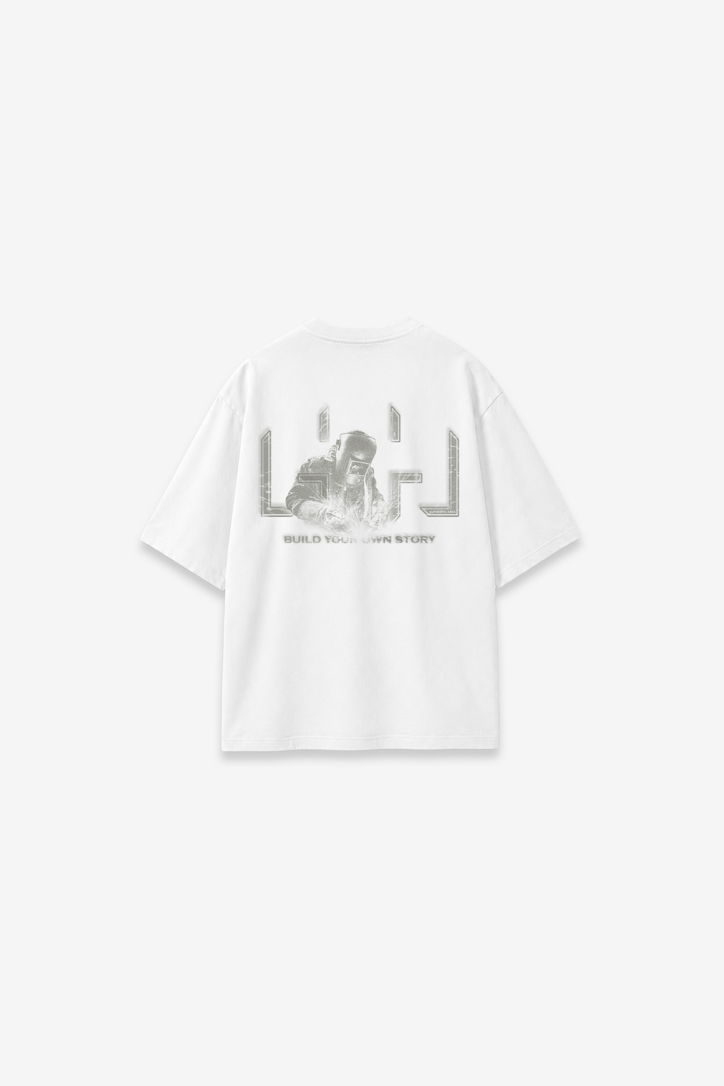 Oversized T-Shirt White & Grey