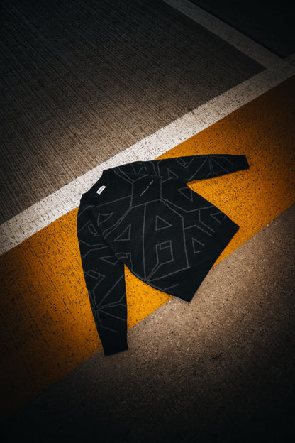 Knit Sweater Black & Grey