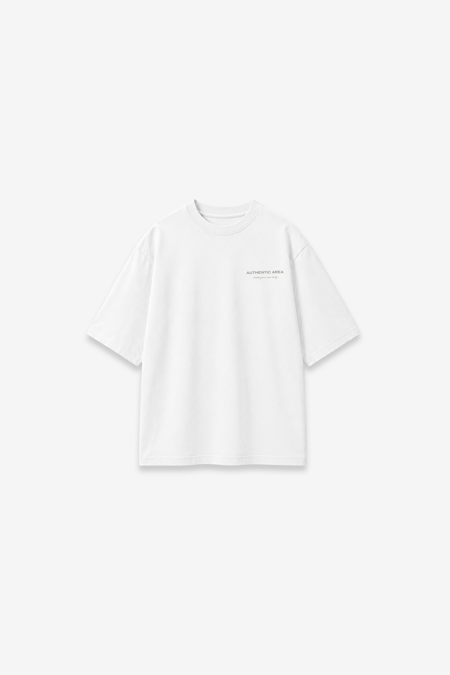 Oversized T-Shirt White & Grey
