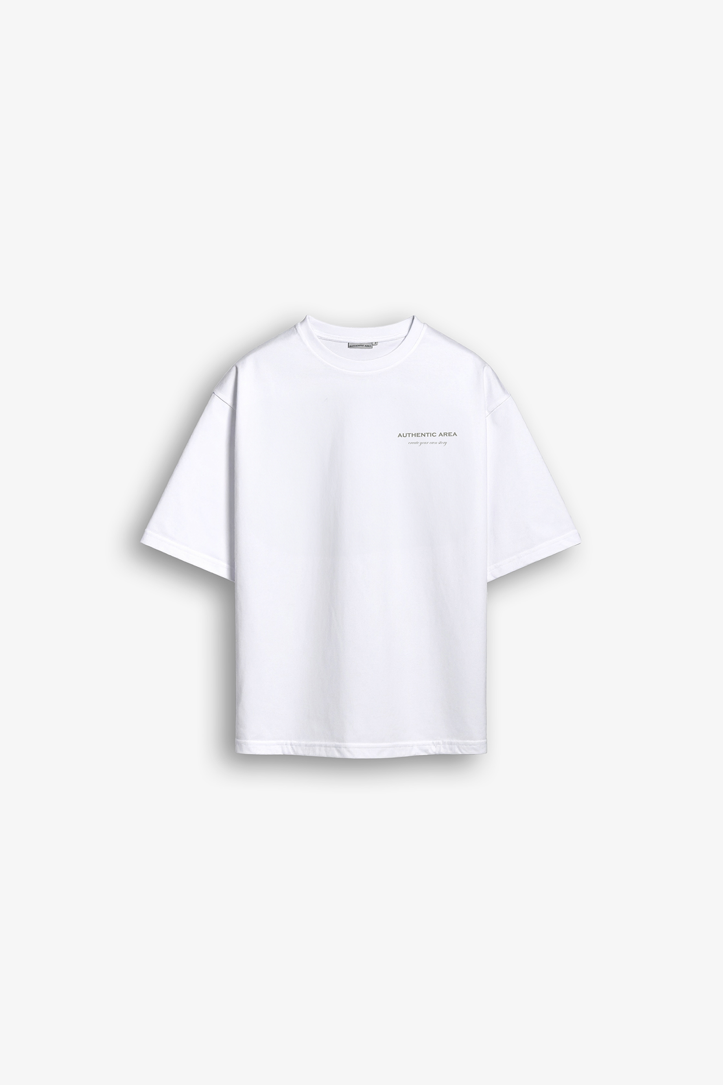 Oversized T-Shirt White & Grey