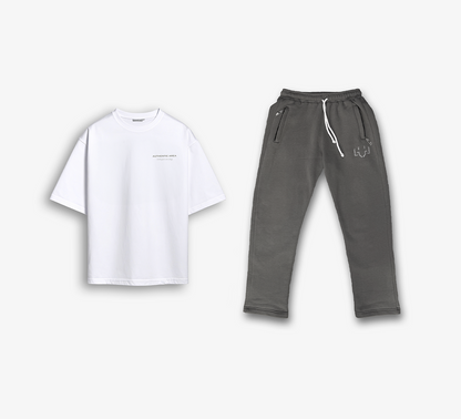 Matching Summer Set White & Grey