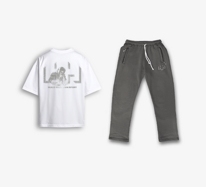 Matching Summer Set White & Grey