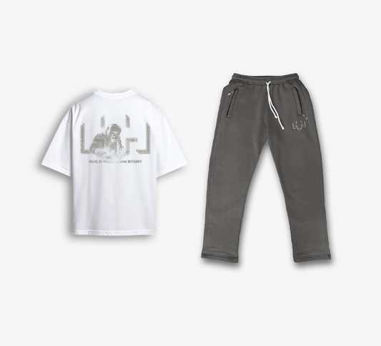 Matching Summer Set White & Grey
